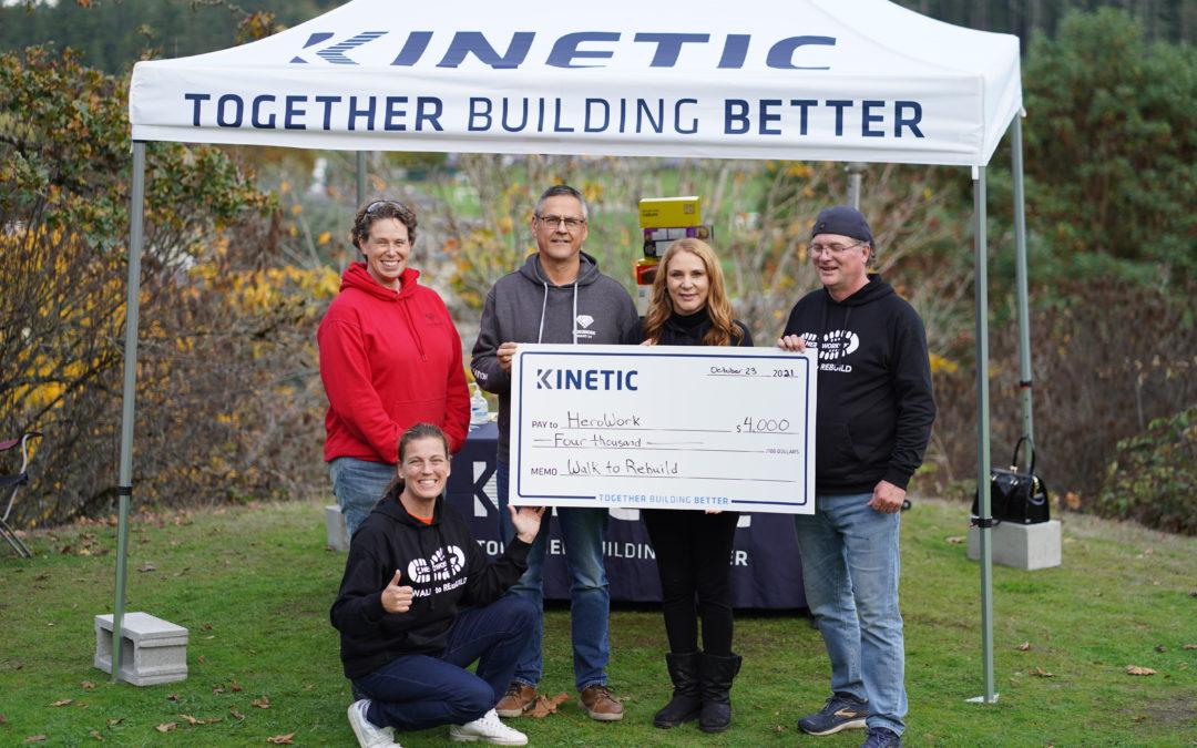 Kinetic participates in HeroWork’s Walk To Rebuild in support of the Indigenous Perspectives Society